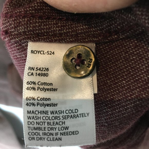 Royal Robbins Mens Button-Up Flannel - Large - Pre-owned - UBE8XB - Picture 3 of 6